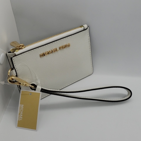 Michael Kors Handbags - Nwt mk coin purse wristlet leather white